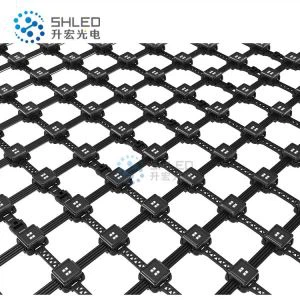 Affichage à LED flexible de maille de rideau en maille de LED